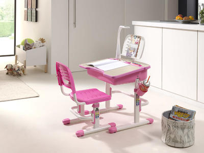 Rostoucí psací stůl Comfort pink