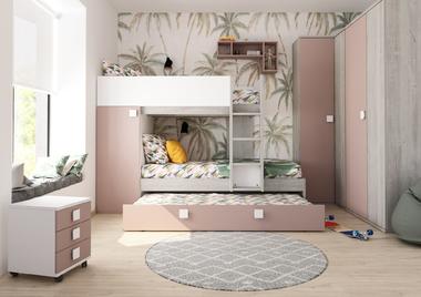 Patrová postel z kolekce Bo7 pink