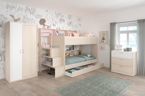 Dětský pokoj s patrovou postelí Bibop