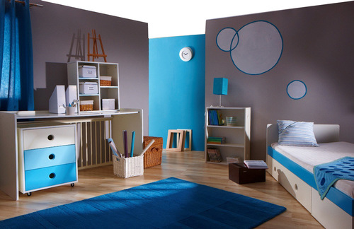 Dětský pokoj Combo, který získáme rozložením dětské postýlky Combo na samostatné díly nábytku.