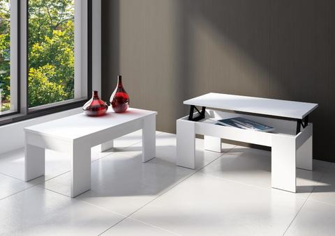 Konferenční stolek rozkládací bílý Eco