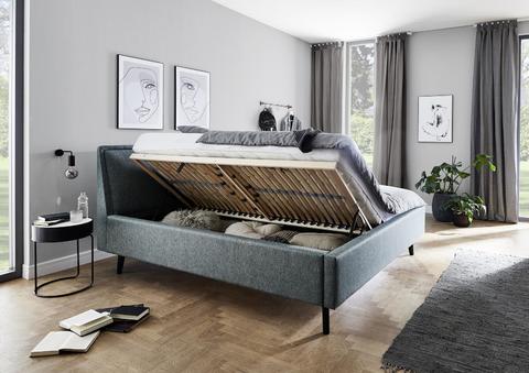 Čalouněná postel s prostorem 160 Fritzz ocean