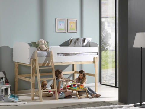 Dětská vyvýšená postel s prostorem - Kiddy