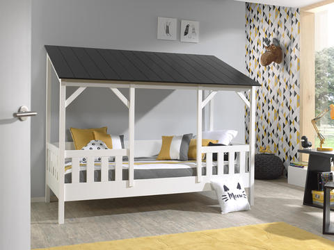 Dětská postel ve tvaru domečku House - dark