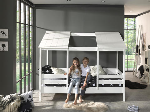 Dětská postel ve tvaru domečku House II - white