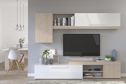 Obývací stěna v minimalistickém designu On Air