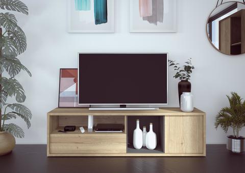 Designový televizní stolek Frame oak