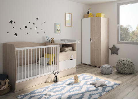 Dětský pokoj pro miminko až do dospělosti Oscar blond oak