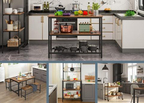 Nábytek v industriálním designu do vaší kuchyně, jídelny Rustik