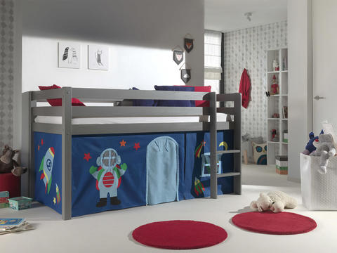 Dětská postel z masívu Astro - Pino grey