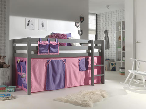 Dětská postel z masívu Bella - Pino grey