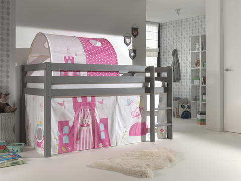 Dětská postel z masívu Princess - Pino grey IV