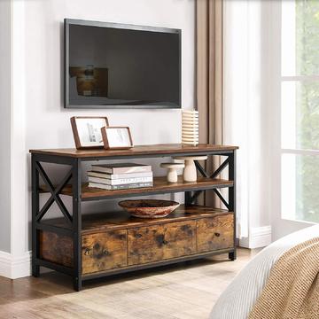 Televizní stolek v industriálním designu LTV-B, rustic