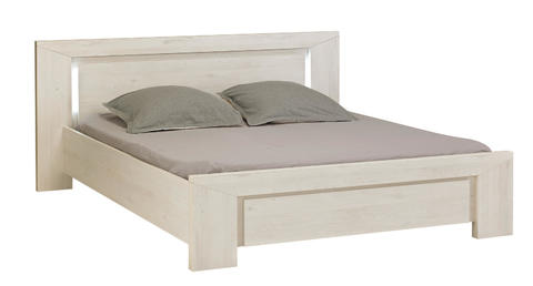 Designová manželská postel Sarlat large, white cherry