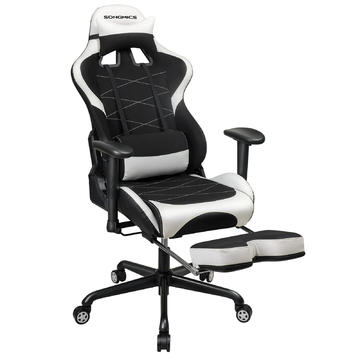 Komfortní, herní, počítačová židle RCG-black, white
