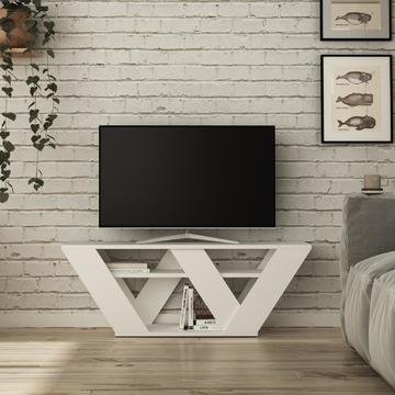 Designový televizní stolek Piprala white