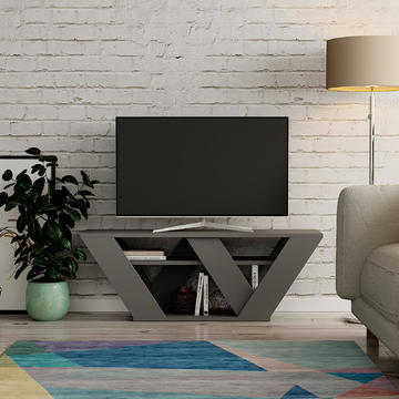 Designový televizní stolek Piprala antracit