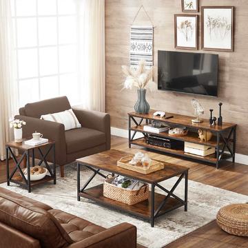 Industriální nábytek do obývacího pokoje LTV rustic brown