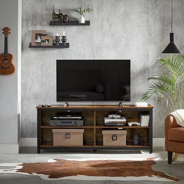 Televizní stolek s otevřeným úložným prostorem LTV brown