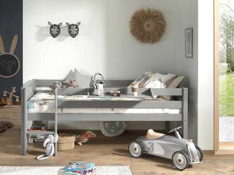 Dětská postel vyvýšená Pino grey