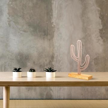 Kovová dekorace kaktus