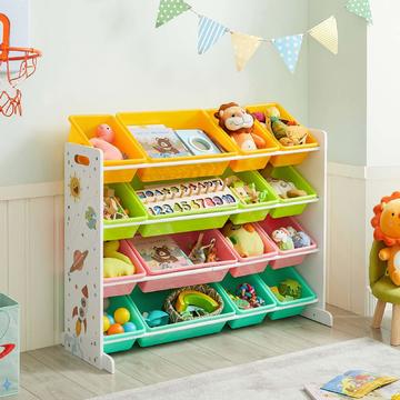 Regál do dětského pokoje na hračky GKR colors