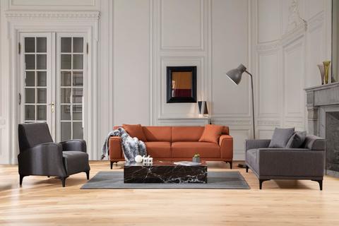 Čalouněný nábytek v nabídce dílů - kolekce Pettini antracit, orange