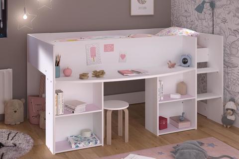 Dětská postel multifunkční Pirouette pink