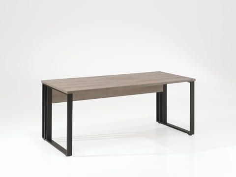 Psací stůl s kovovou konstrukcí Rio oak medium