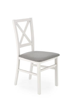 Jídelní židle celodřevěná Lucy bílo šedá