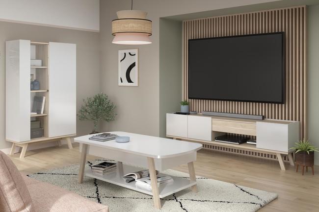 Nábytek ve skandinávském designu do obývacího pokoje - kolekce Isak