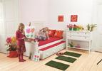 Dětský pokoj pro dvě slečny, klasická postel s přistýlkou