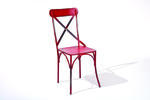 Rustikální jídelní židle Bistro červená