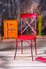 Stylová židle Bistro v červeném provedení