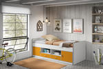 Klasická postel s úložnými prostory Bonny