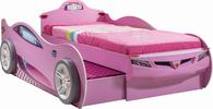 Dětská postel s přistýlkou Champion pink
