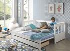 Dětská postel se rozložením promění na studentskou
