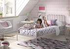 Kovová dětská postel pro holku, kolekce Alice