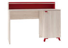 Dětský psací stůl Niels v červené kombinaci