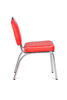 Jídelní židle s červeným polstrováním