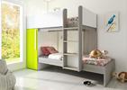 Dětský pokoj s patrovou postelí Bo7 - zelená, dub