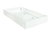 Bílá postel 100x200 cm s přistýlkou White