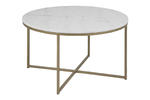Konferenční stolek z marmoru se zlatými hranami 