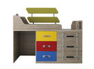 Dětská postel s barevnými prvky a úložným prostorem Herrenk