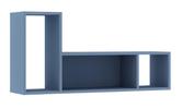 Patrová postel s psacím stolem Bo10 - smoky blue