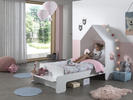 Dětská postel ve tvaru domečku bílá Casami