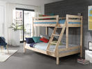 Patrová postel Pino také v přírodním odstínu dřeva borovice