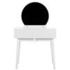 Toaletní stolek s taburetem v minimalistickém designu RDT-III