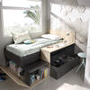 Multifunkční dětská postel s úložným prostorem, psacím stolem Mak II