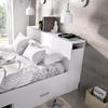 Designová postel s úložným prostorem Ely mat white